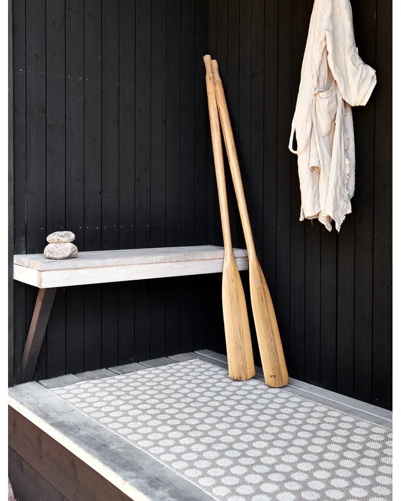 Covor tip traversă pentru interior și exterior bej/crem 70x150 cm Noa Beige Vanilla – Pappelina