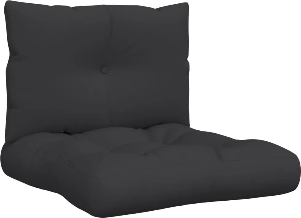 vidaXL Perne de paleți, 2 buc., negru, material textil