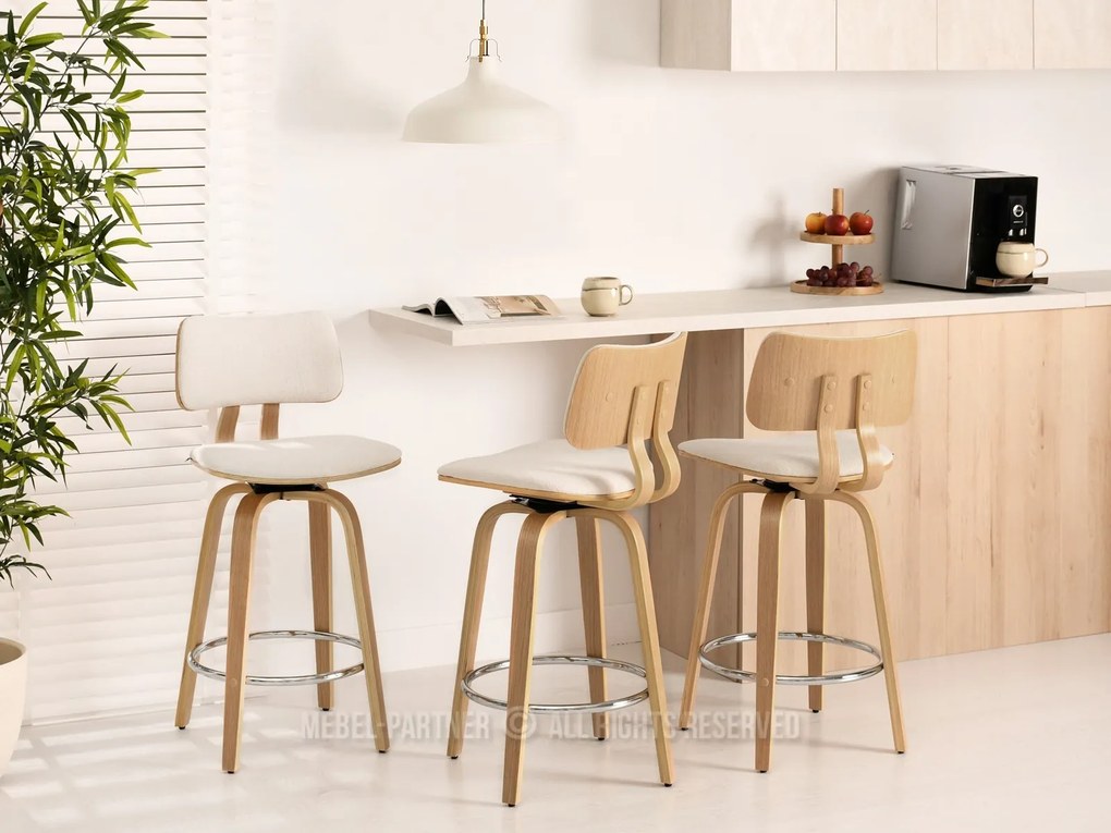 Scaun Heindrich (crem + stejar). Promo -17%. 1110626