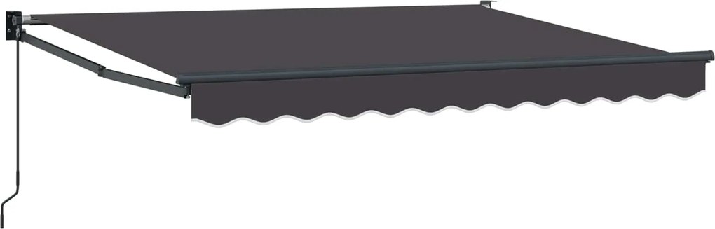 vidaXL Copertină retractabilă manuală Antracit 3,5 x 2 m