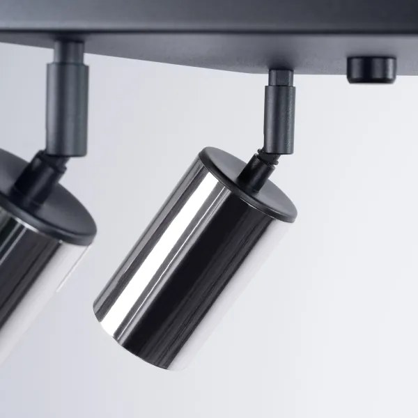 Spot Sollux SL.1370 WINX 4xGU10/10W/230V negru/crom