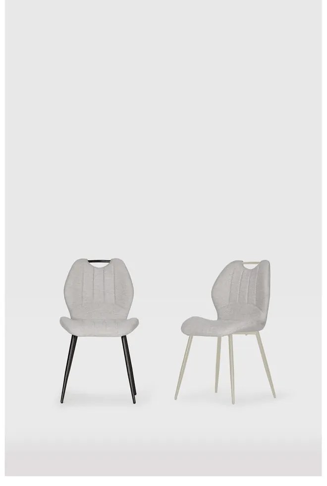 Scaune de dining gri-deschis 4 buc. Muli – Marckeric