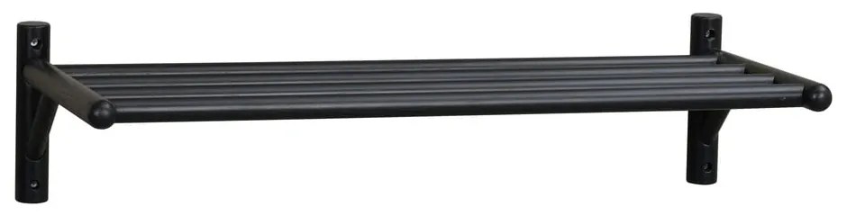 Pantofar negru suspendat din lemn masiv de stejar Milford - Rowico