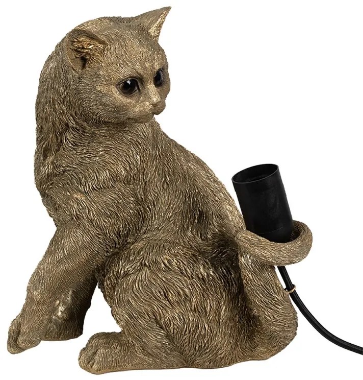 Lampa de masa Cat aurie 27/21/31 cm