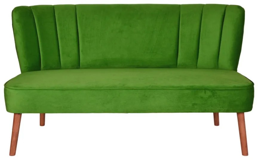 Canapea 2 Locuri, Lemn Solid, Moon River, Verde