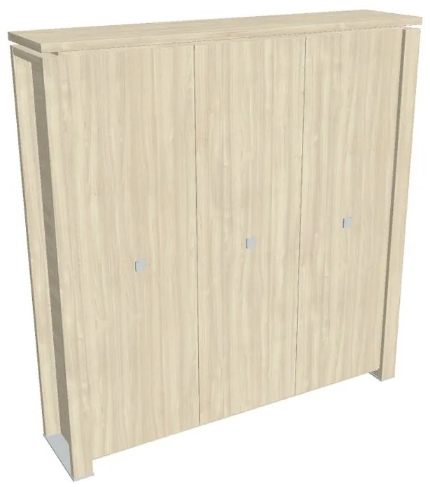 Dulap înalt pentru haine Verno+ 200 x 46 x 210 cm, salcâm