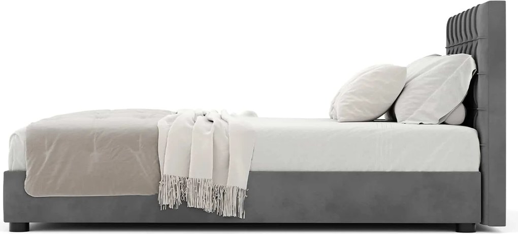 Pat Drimus Tapitat cu Saltea 120/140/160/180x200cm - 120x200