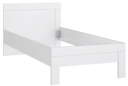 Pat pentru o persoană SNOWIE 90 x 200 cm, alb