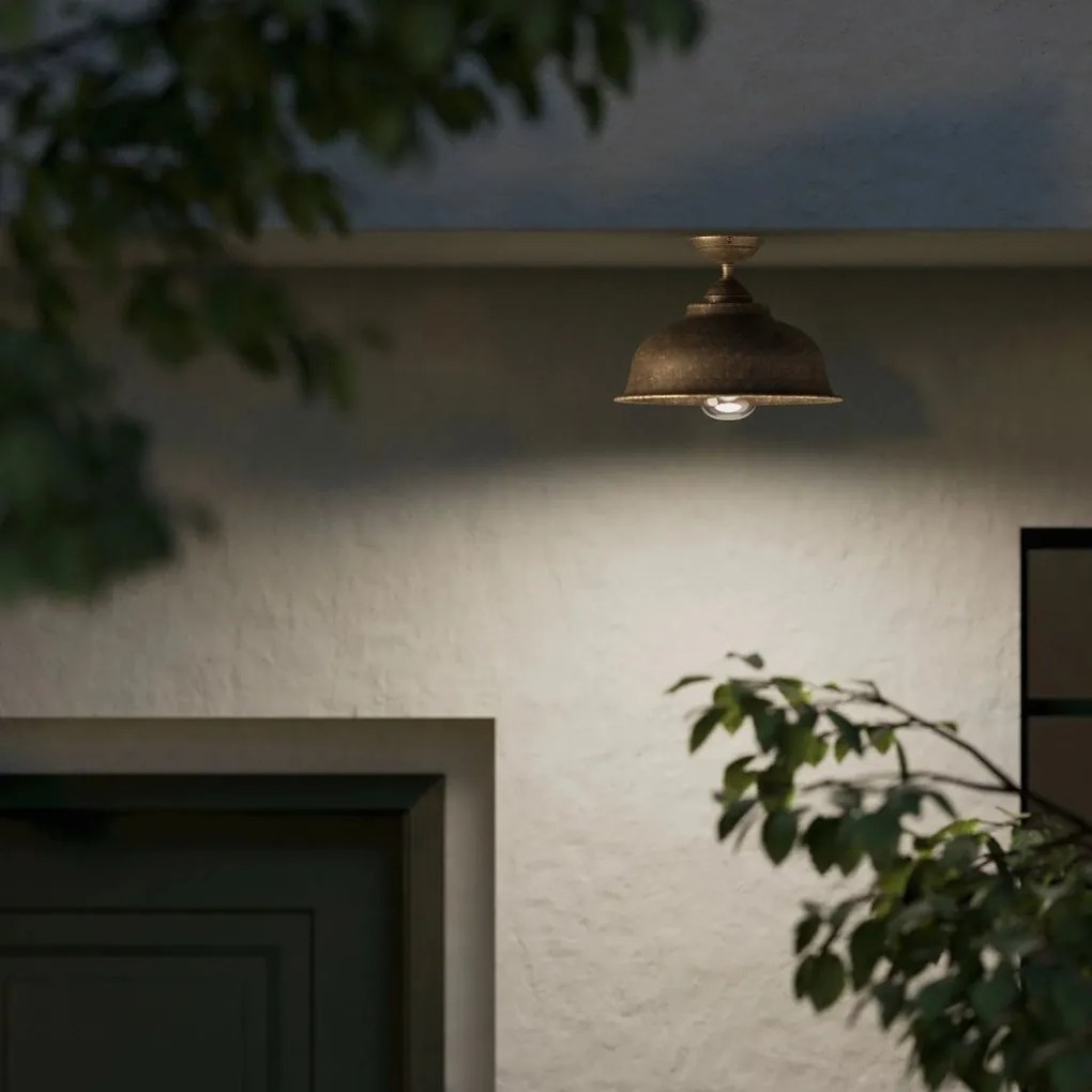 Lustra exterior IP44 realizat manual din alama Lipari