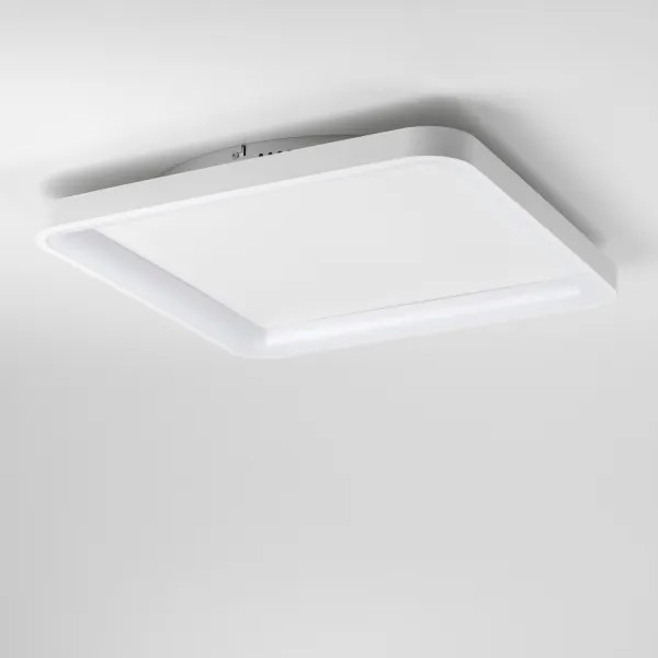 Brilagi - Plafonieră LED dimabilă FALCON SLIM 50W/230V 50x50 cm albă + telecomandă