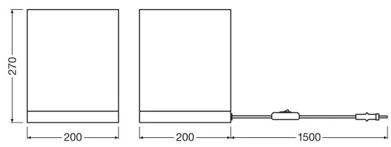 Lampă de masă Ledvance DECOR CARDBOARD 1xE27/15W/230V 20x20 cm