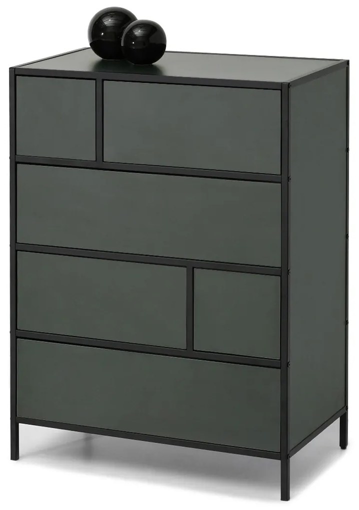 Comodă Soren Kom (verde + negru). 1110768