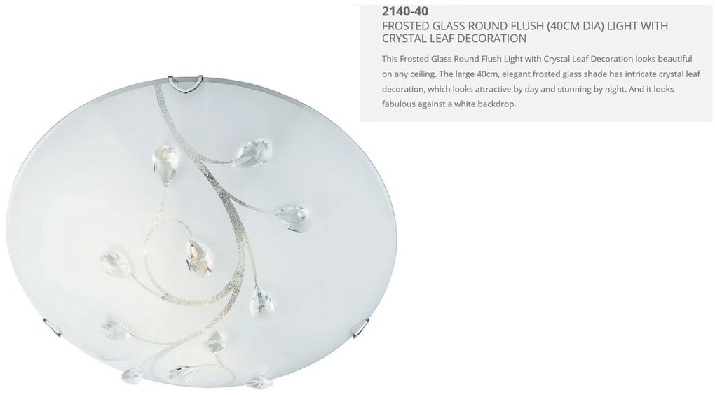 Plafoniera design elegant 40cm Flush 2140-40 SRT