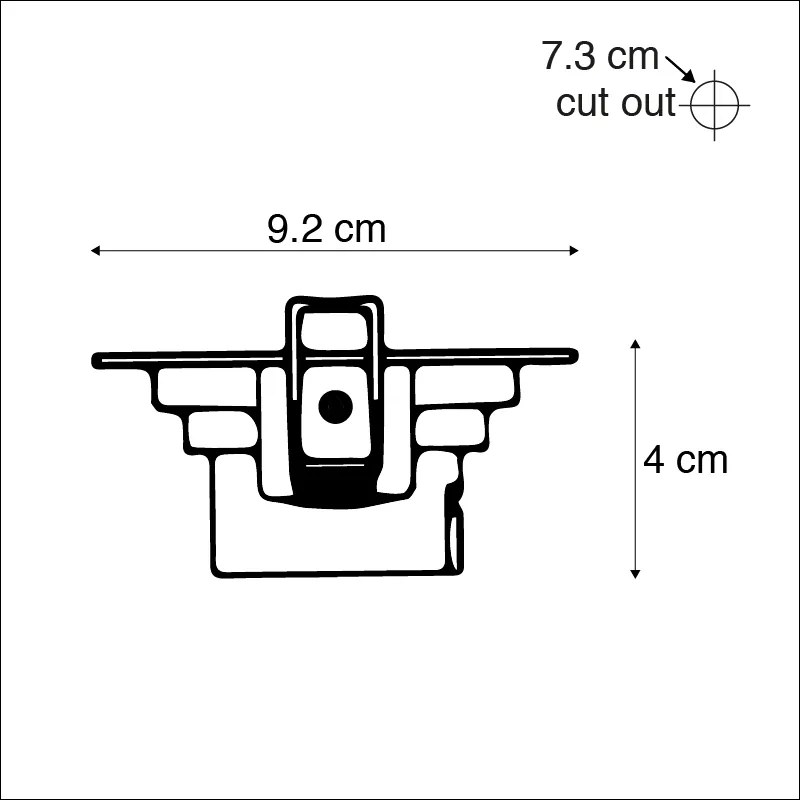 Set de 3 spoturi îngropate albe inclusiv LED reglabil în 3 trepte - Miu