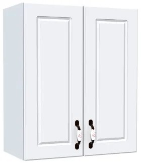 Corp superior 60. cu 2 usi Zebra MDF alb drept