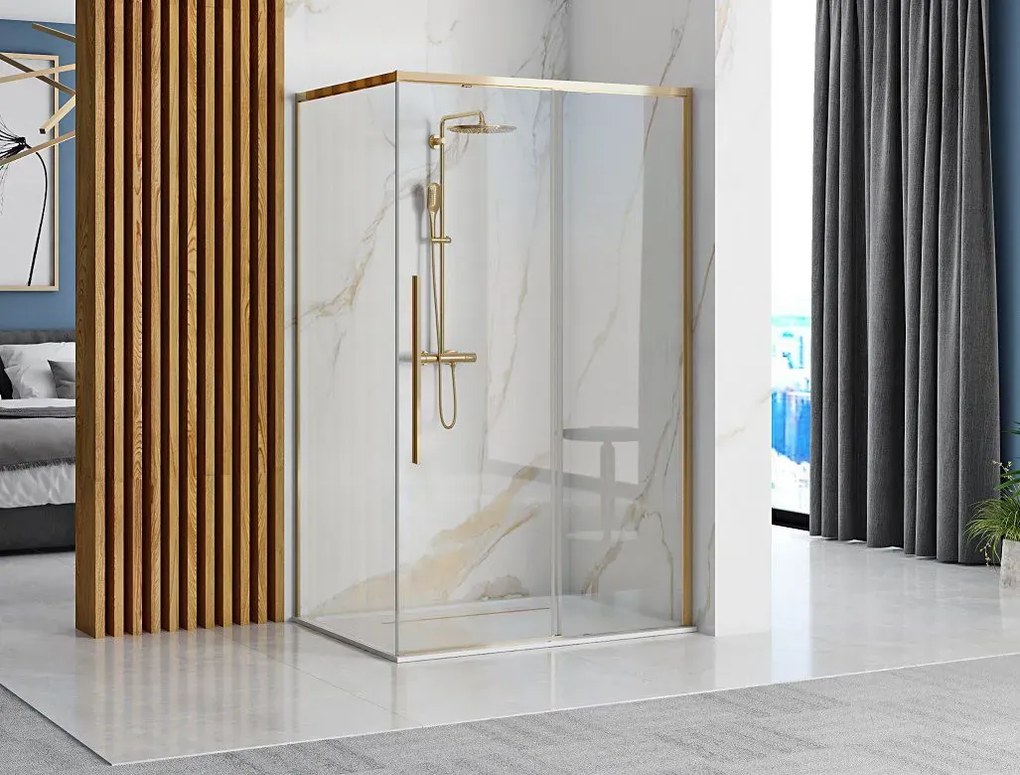 Cabina de dus Solar Auriu 80x100cm, Rea