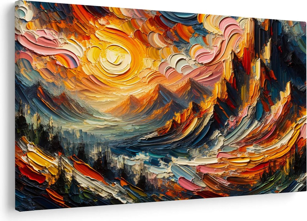 Tablou - Munte acoperit de soare (90x60 cm)