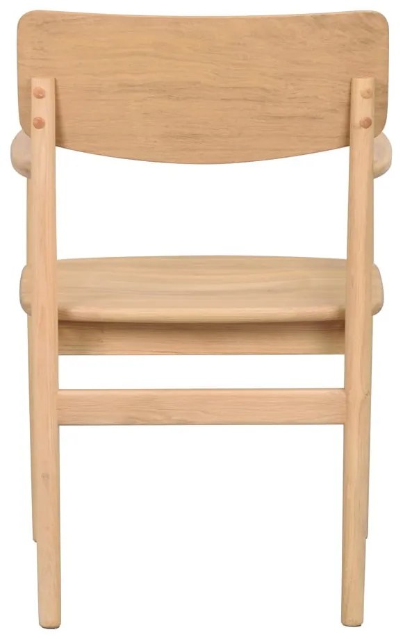 Scaun de dining în culoare naturală din lemn de stejar Maidstone – Rowico