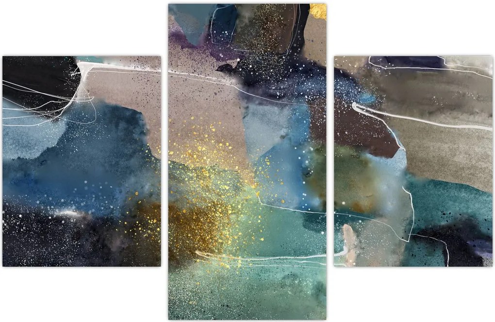 Tablou - Abstract acuarelă (90x60 cm)