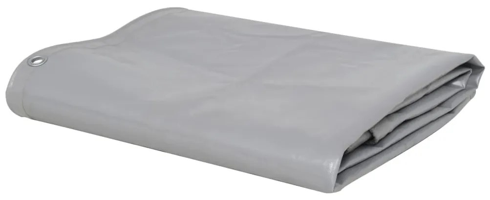 vidaXL Prelată, gri, 650 g/m², 3x4 m