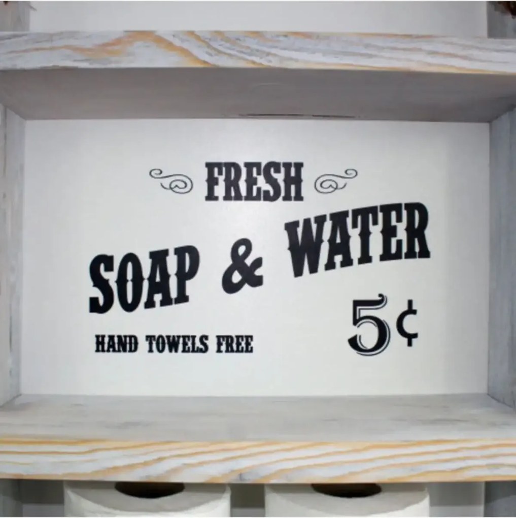 Raft din lemn cu sfoara Farmhouse Homs, 60 x 40 x 13 cm, alb antic