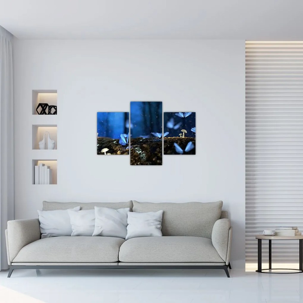 Tablou cu fluturi alabstre (90x60 cm)
