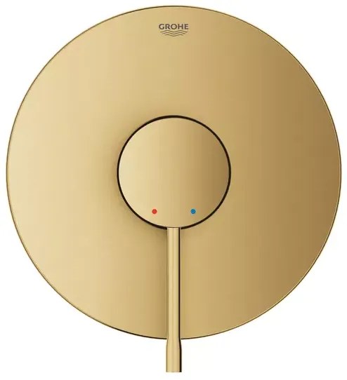 Baterie dus incastrata Grohe Essence auriu periat Cool Sunrise fara corp ingropat