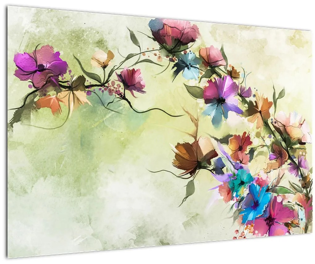 Tablou - Pictua cu flori (90x60 cm)