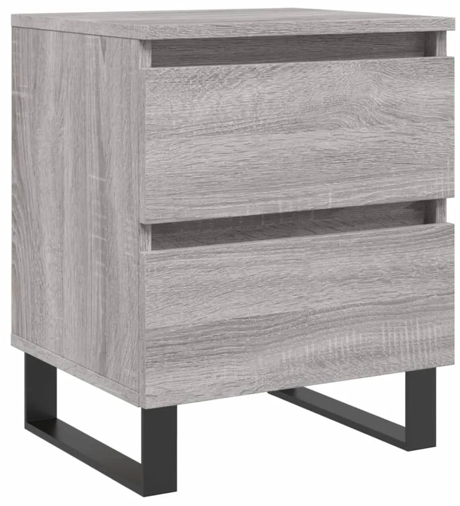 vidaXL Noptieră, gri sonoma, 40x35x50 cm, lemn compozit