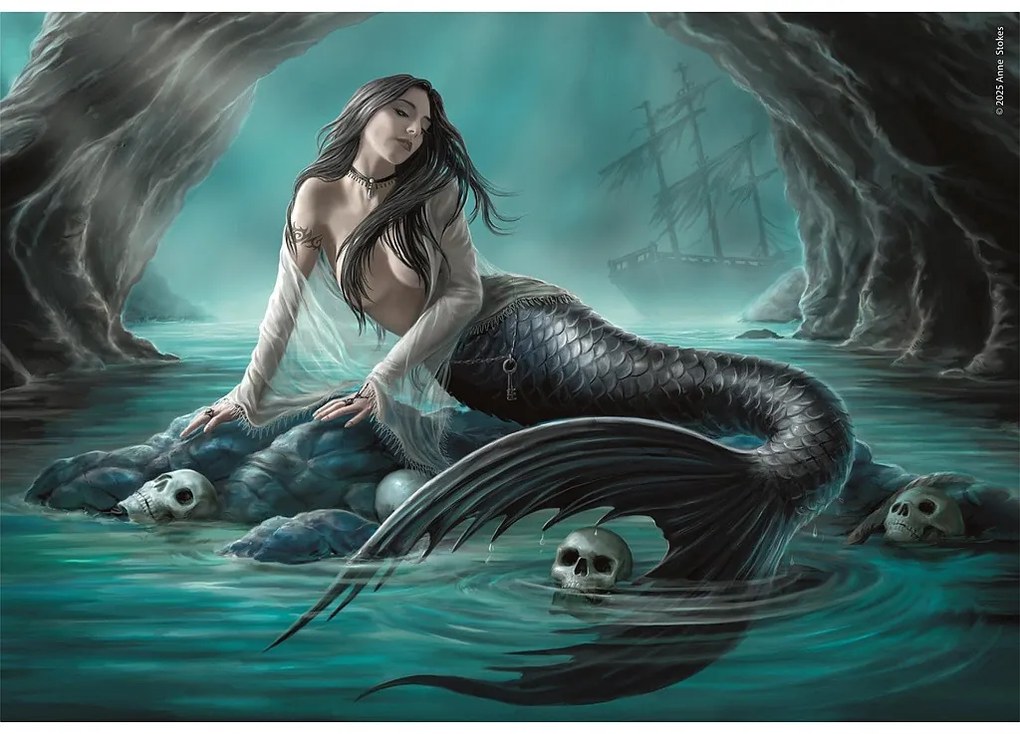 Fantasy Siren Lament Puzzle Compact 1000 de piese Anne Stokes de la Clementoni