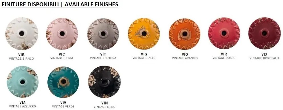 Spot incastrabil design retro realizat manual din ceramica VINTAGE