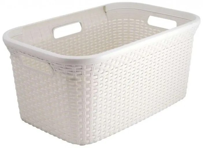 Coș pentru rufe RATTAN STYLE 45 l crem CURVER