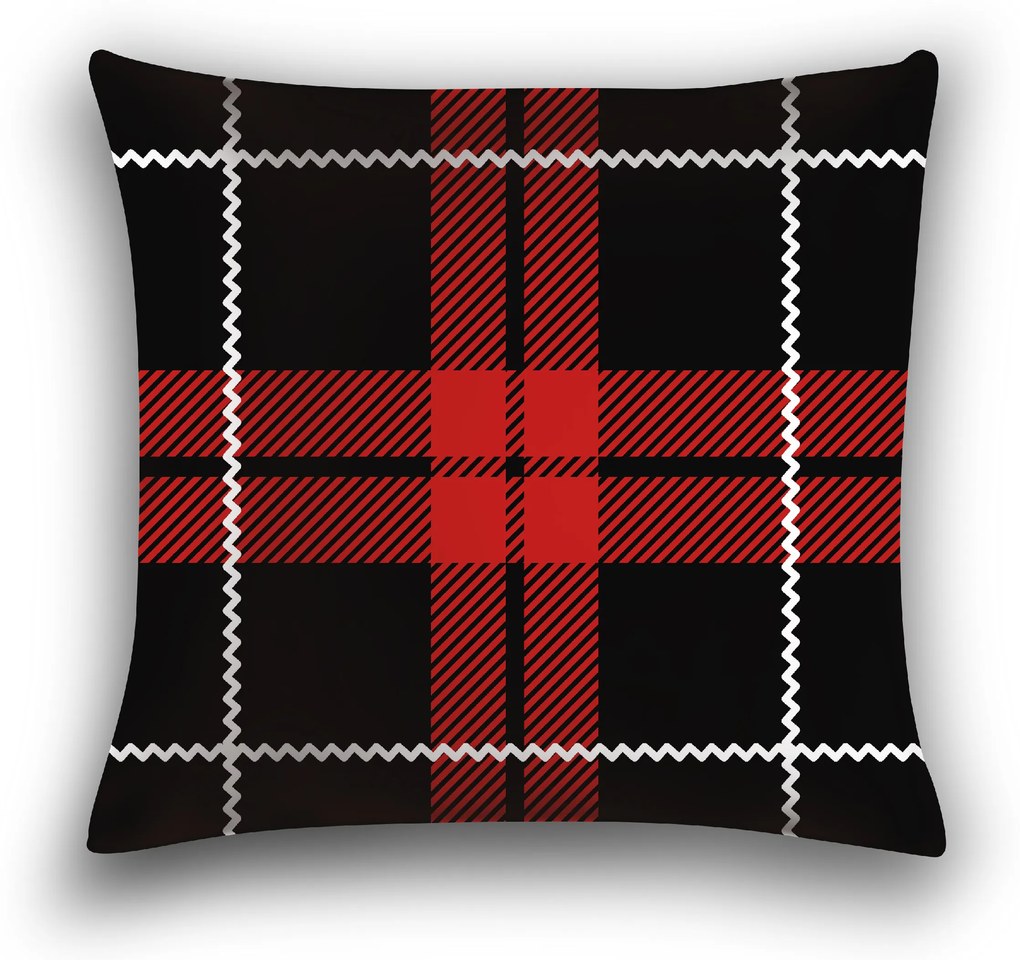 Husa de perna decorativa ALBURY 40x50 cm, rosie