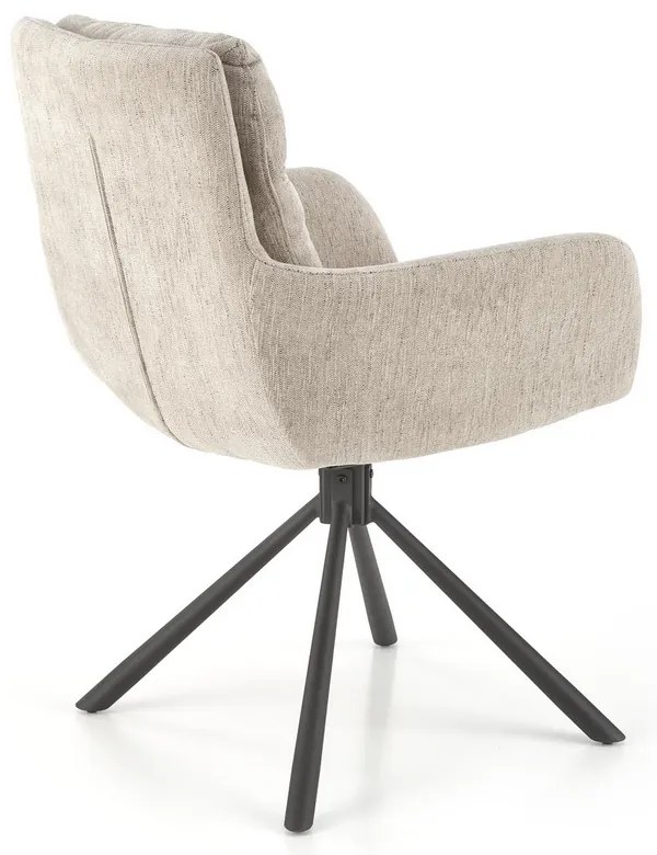 Scaun de bucaterie Leary, bej