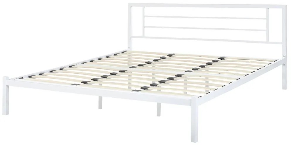 Pat matrimonial 180 cm CONNET (cu somieră) (alb). Promo -19%. 1007226