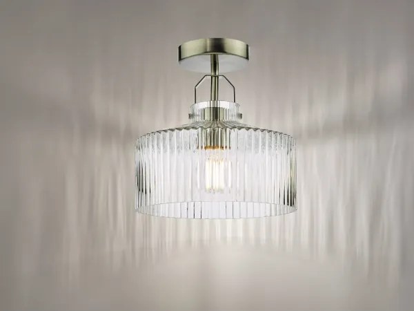 Där Lighting LEN4846 - Lustră aplicată LENKA 1xE27/60W/230V crom mat