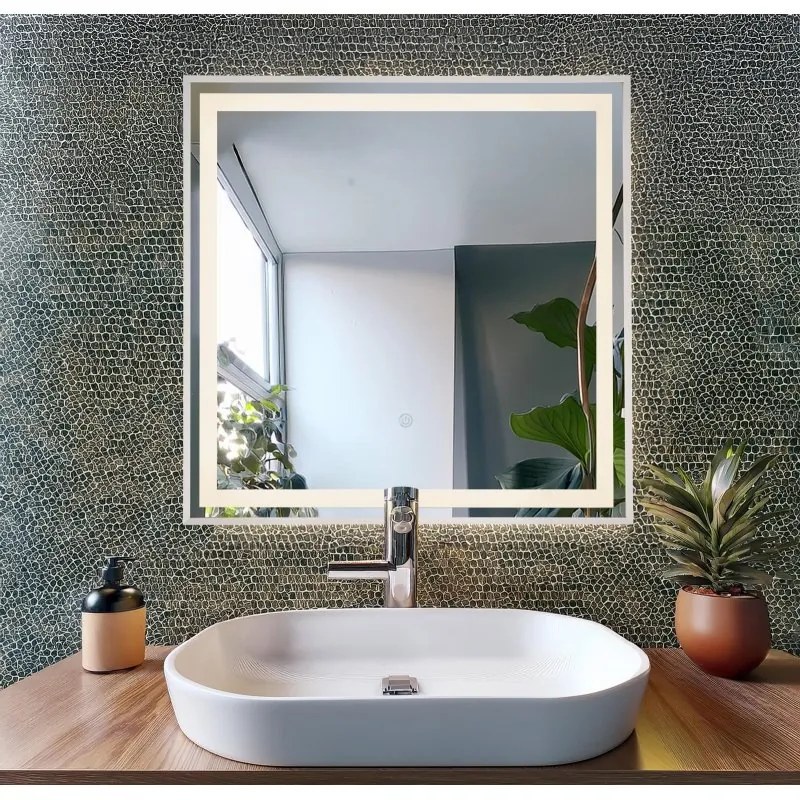 Oglinda baie cu iluminat LED CCT IP44 Rivas 50x50cm 84037 GL