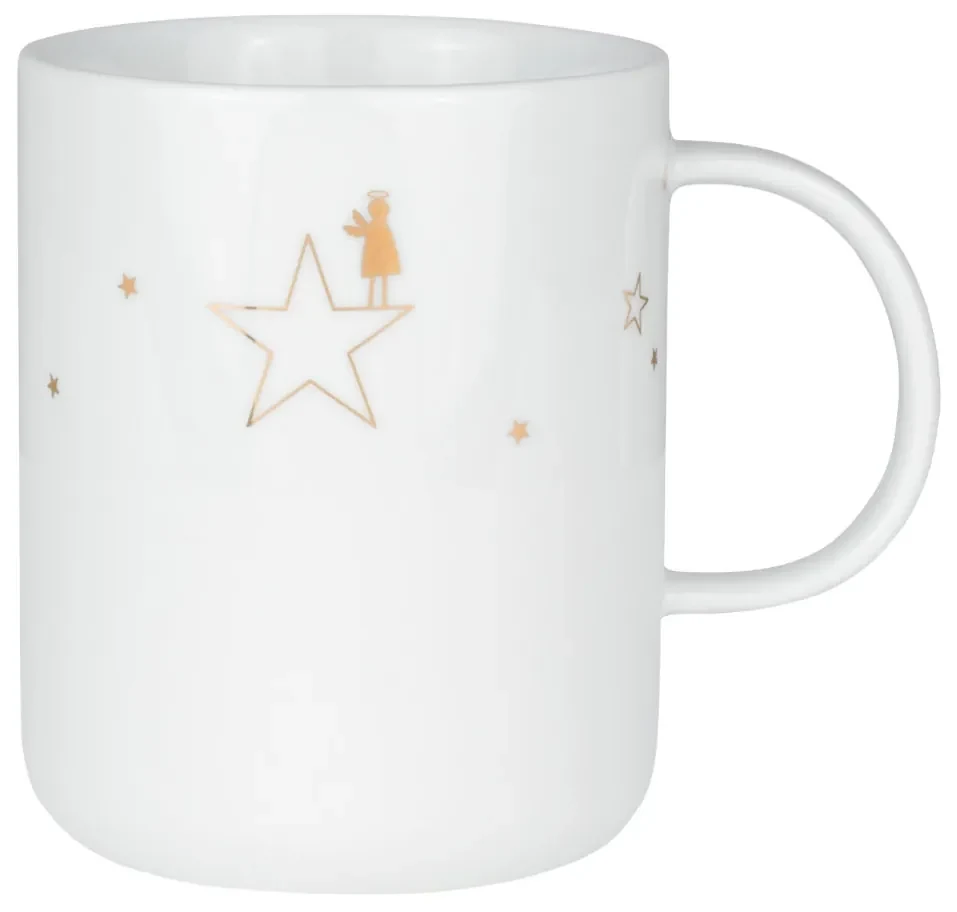 Räder Cana din portelan alb GOLDSTAR