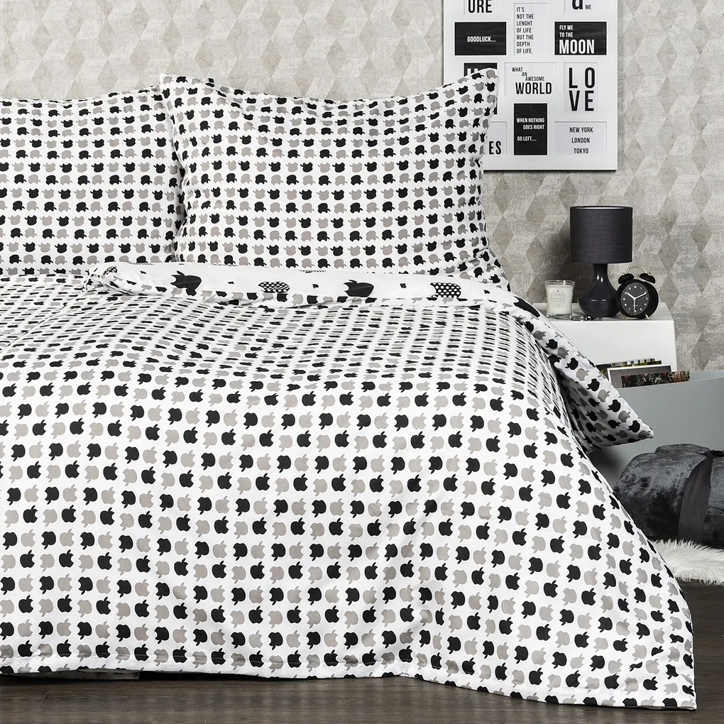 Lenjerie de pat micro 4Home Appletime, 140 x 200 cm, 70 x 90 cm