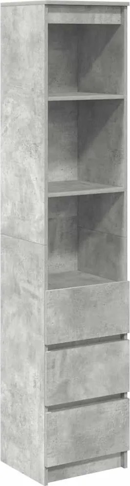 vidaXL Tablou beton gri 37,5x35x180 cm Lemn prelucrat