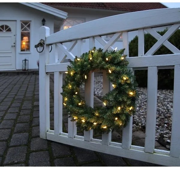 Coroniță LED de Crăciun de exterior CALGARY 30xLED/0,064W/3,4/3V IP44 Eglo 410939