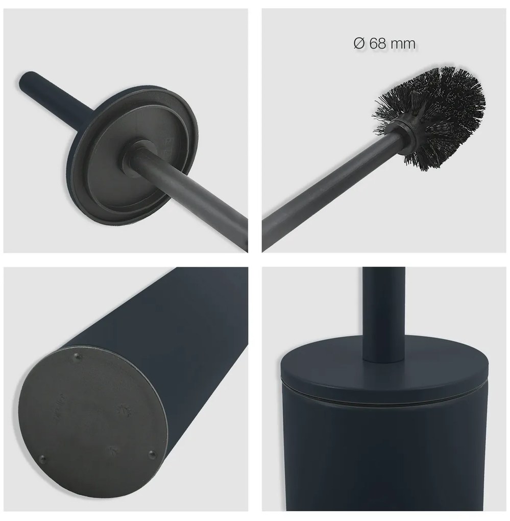 Spirella perie pentru WC Akira, negru mat