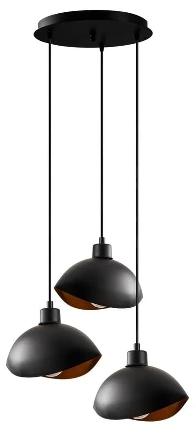 Lustră neagră cu abajur din metal ø 50 cm Sivani – Opviq lights