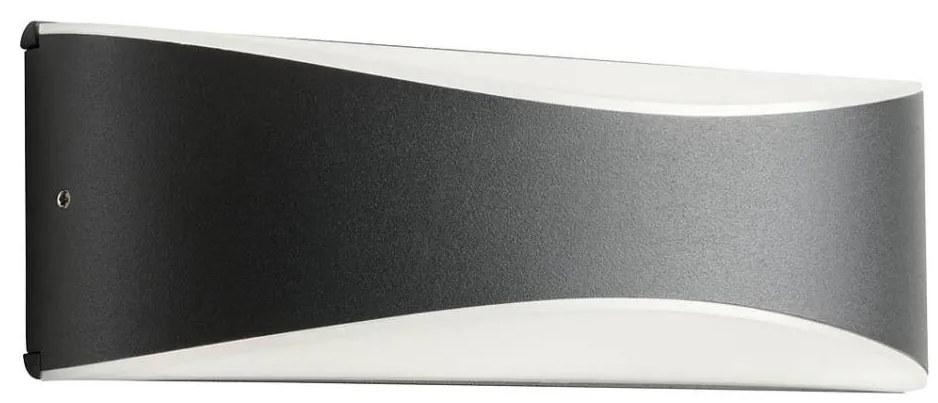 Redo 90126 - Aplică LED de perete pentru exterior AXEL, 7W, 230V, 3000K, IP65, antracit