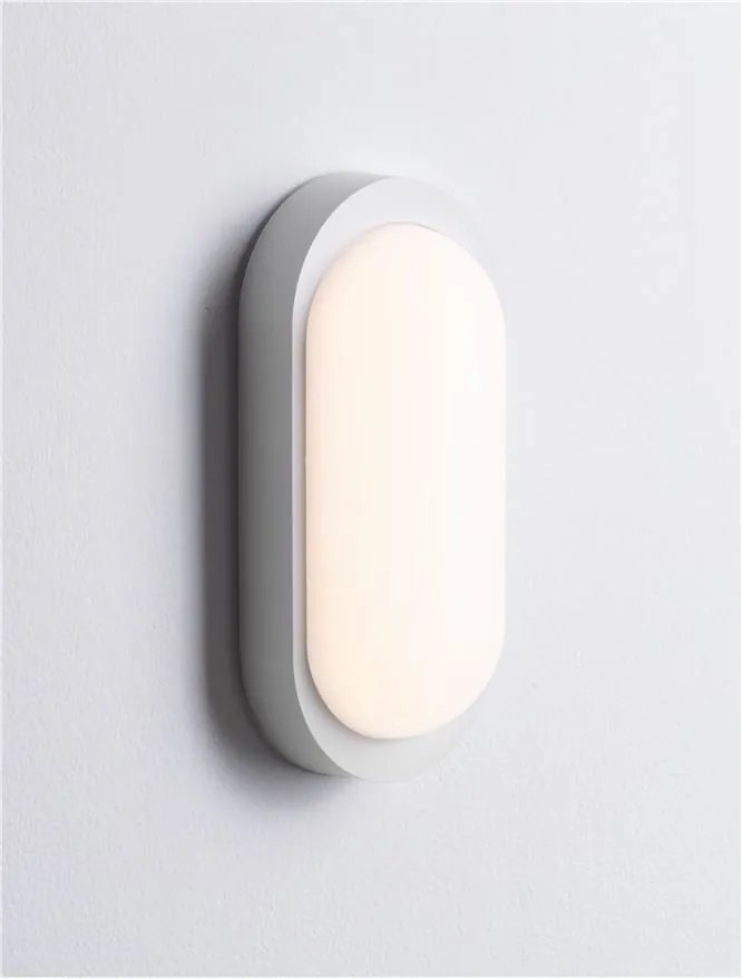 Mini Aplica LED de perete exterior, IP65, TIEPOLO alba