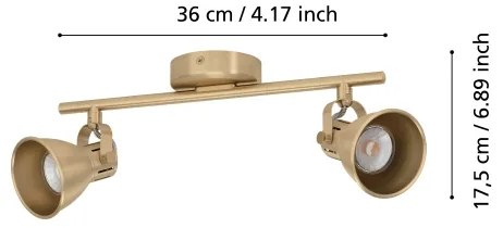 Spot LED SERAS 2xGU10/3W/230V Eglo 900171