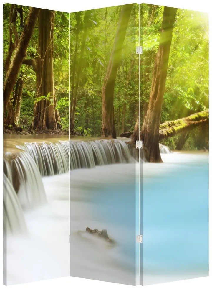 Paravan - Cascada Huai Mae Kamin în pădure (126x170 cm)