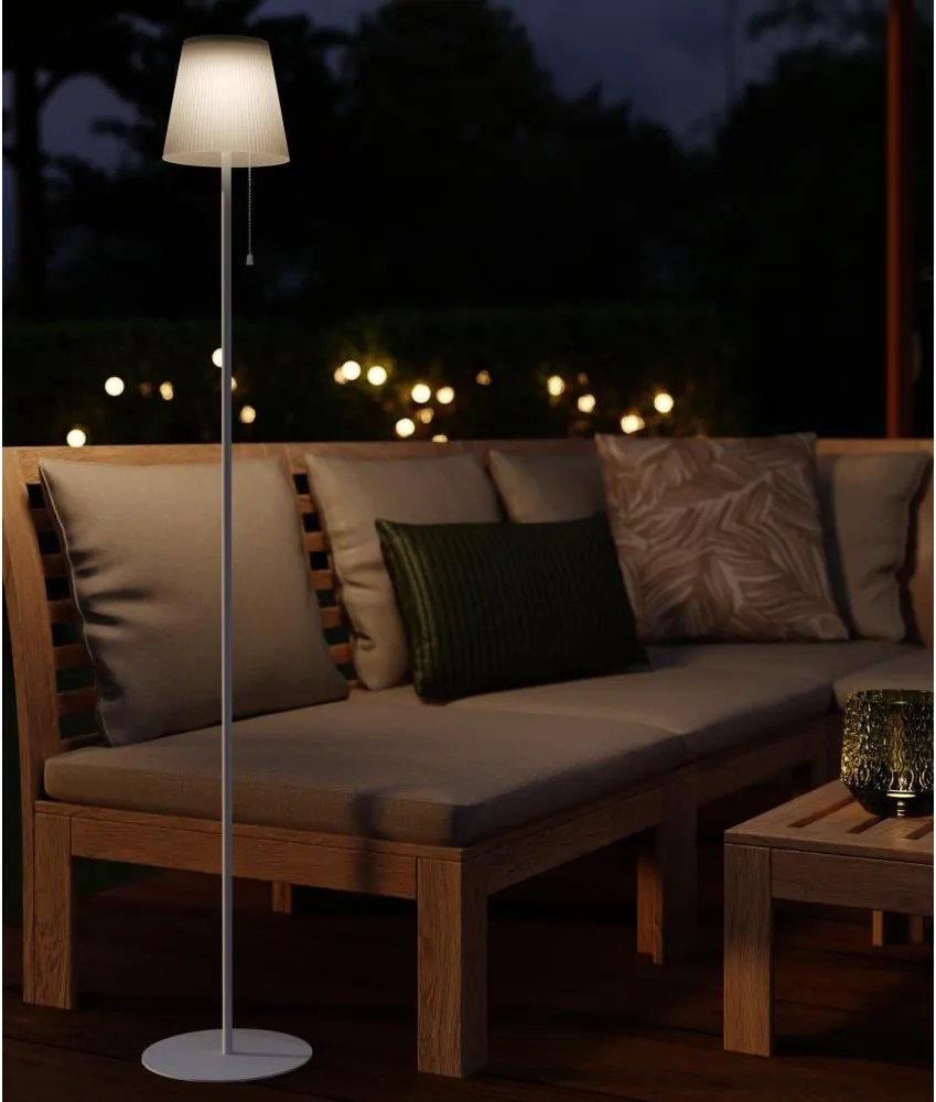 Eglo 901902 - Lampă solară de podea SCORDIANO LED/2,3W/3,7V 1800mAh IP44 albă