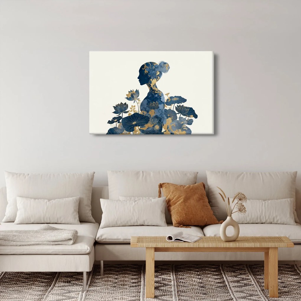 Tablou - Profil de femeie din marmură (90x60 cm)