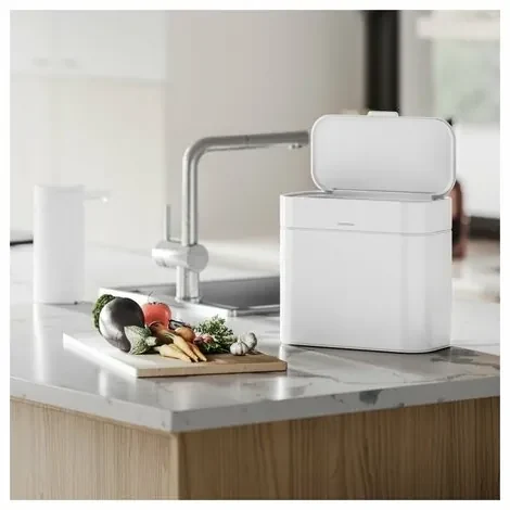 Coș de gunoi compostabil Simplehuman 4 l, alb